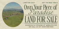 Elegant Land For Sale Twitter Post