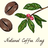 National Coffee Day Illustration Instagram Post