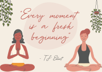 Yoga Positive Quotes Postcard