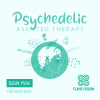 Psychedelic Assisted Therapy Instagram Post Design