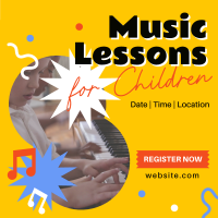 Music Lessons for Kids Linkedin Post