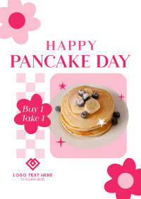 Cute Pancake Day Poster