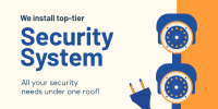 Security System Installation Twitter Post