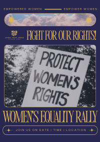 Modern Nostalgia Women's Rally Poster