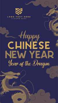 Chinese New Year Dragon Facebook Story