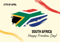 South Africa Freedom Day Postcard