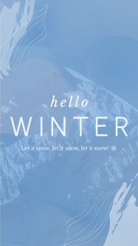 Winter Greeting Facebook Story