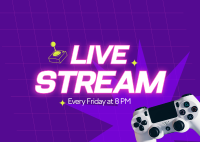 Live Stream  Postcard