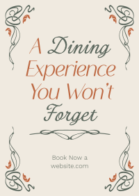  Art Nouveau Restaurant Poster