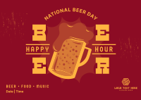 Beer Badge Promo Postcard