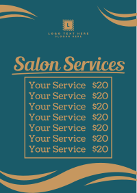 Salon Services Flyer