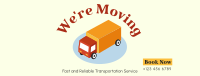 Truck Moving Services Facebook Cover Image Preview