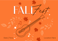 Fall Music Fest Postcard