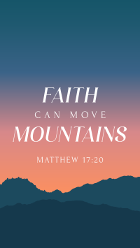 Faith Move Mountains Instagram Story
