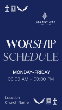 Church Worship Schedule Instagram Story