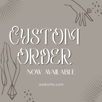 Order Custom Jewelry Instagram Post