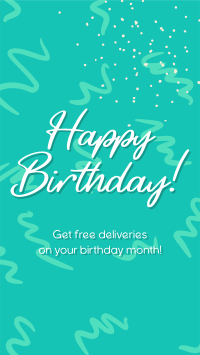 Doodly Birthday Promo Facebook Story