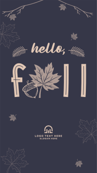 Hello Fall Greeting Instagram Story