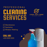 Professional Cleaning Services Linkedin Post Design
