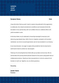 Web Letterhead example 2