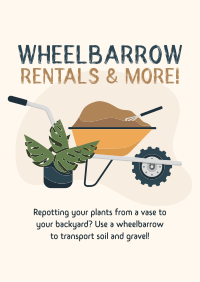 Garden Wheelbarrow Poster