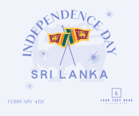 Sri Lanka Independence Badge Facebook Post