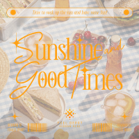 Retro Summer Sunshine Instagram Post Image Preview