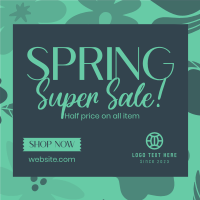 Spring Has Sprung Sale Instagram Post Design