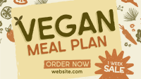 Organic Vegan Food Sale Animation Design