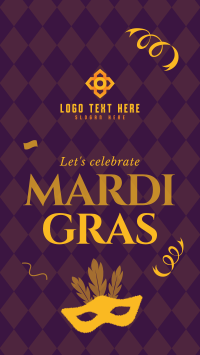 Mardi Gras Celebration Facebook Story