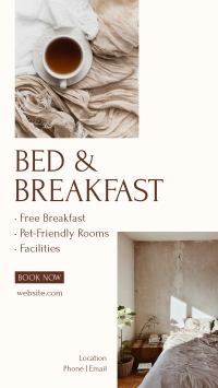 Bed and Breakfast Services Instagram Story