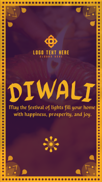 Peaceful Diwali Greeting Instagram Story