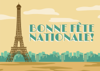 Eiffel Tower Postcard example 2