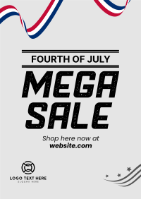 4th of July Sale Poster