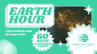 Retro Earth Hour Reminder Animation