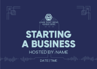 Simple Business Podcast Postcard