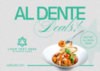 Pasta Day Deals Postcard