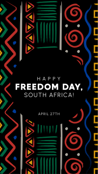 Freedom Day Patterns Instagram Story