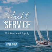 Yacht Maintenance Service Linkedin Post Design