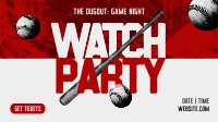 Baseball Watch Party Animation