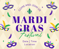 Mardi Gras Festival Facebook Post