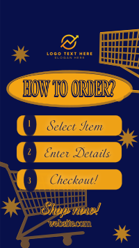 Order Instructions Retro Instagram Story