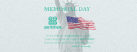 Gratitude Memorial Day Facebook Cover