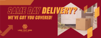 Courier Delivery Services Facebook Cover Design