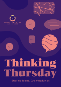 Thinking Thursday Blobs Poster