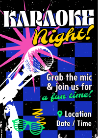 Pop Karaoke Night Poster