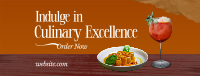 Sophisticated Food Quote Facebook Cover