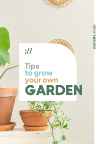 Garden Tips Poster