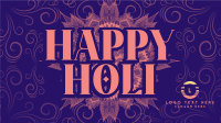 Holi Greeting Flourishes Video