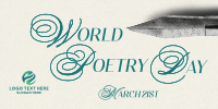 World Poetry Day Pen Twitter Post